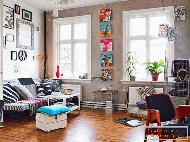 Style vintage dans un confortable appartement de deux pièces