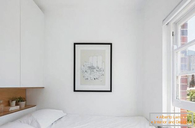 Mur modulaire à l'intérieur de l'appartement: chambre