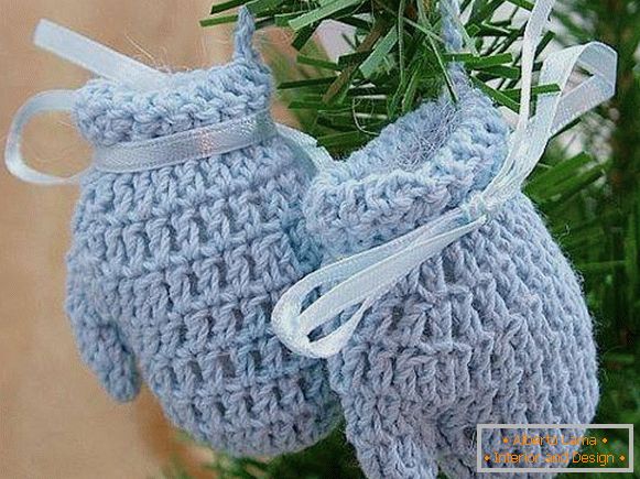 Gants tricotés pour cadeaux pour le Nouvel An