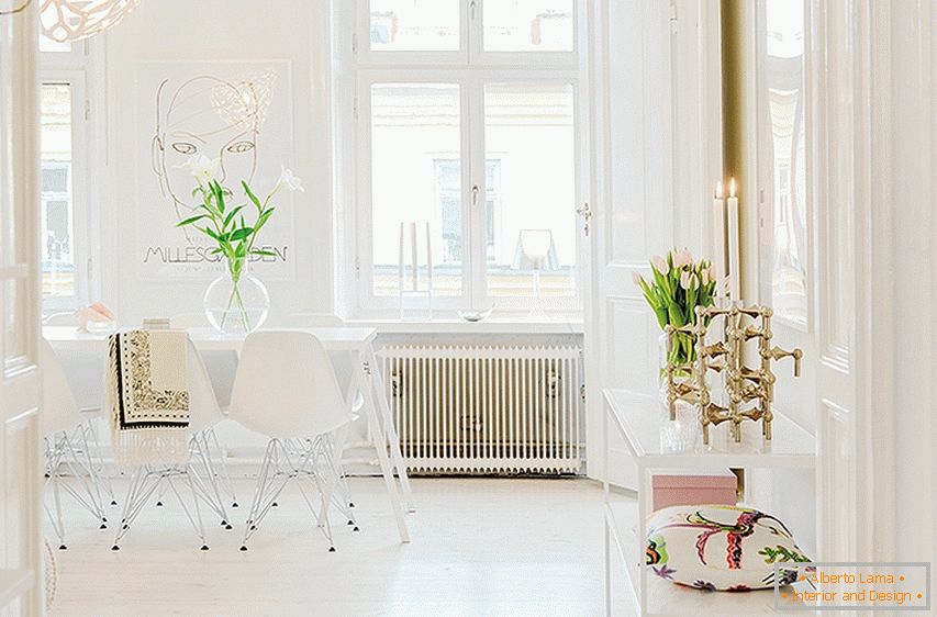 Intérieur élégant d'un appartement suédois