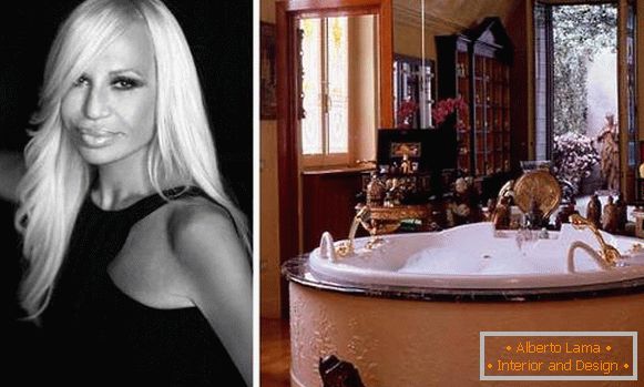 La salle de bain de Donatella Versace