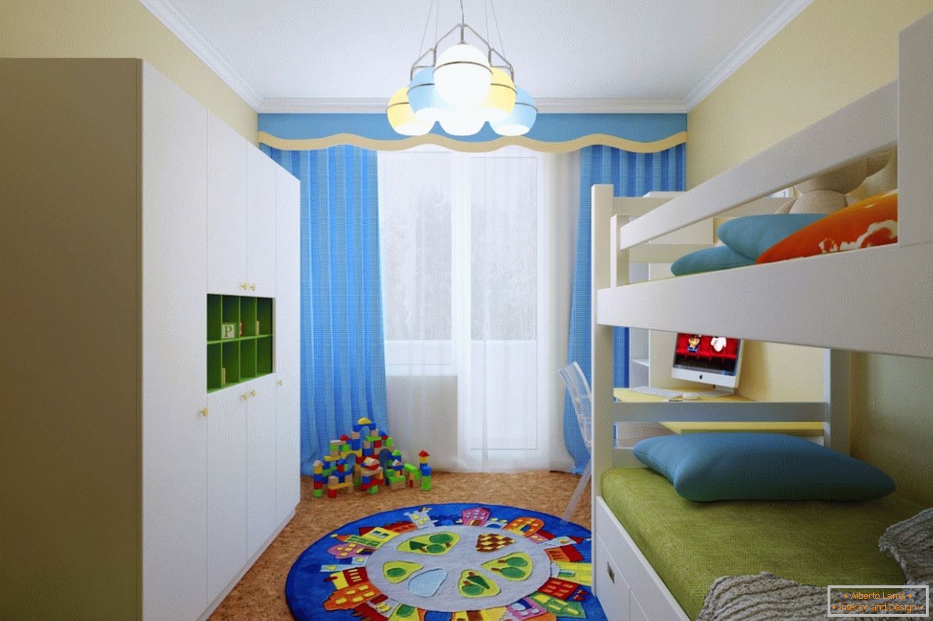 Conception d'une chambre d'enfants pour deux enfants