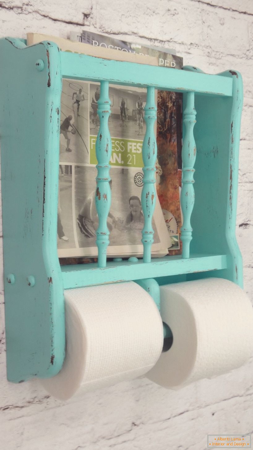 Porte papier toilette Turquoise Vintage
