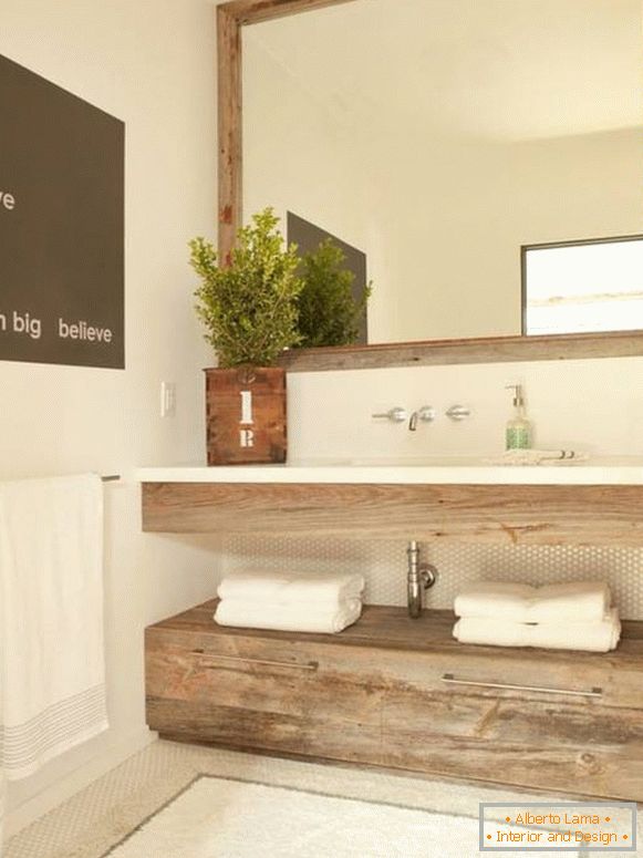 Élégant mobilier de salle de bain minimaliste