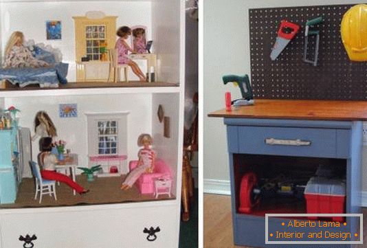 Recréer une vieille commode pour meubles d'enfants