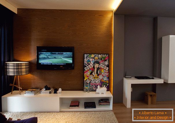 Design d'intérieur de l'appartement à Sao Paulo