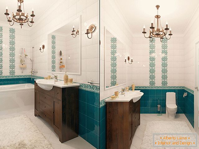 Design d'intérieur d'un petit bain