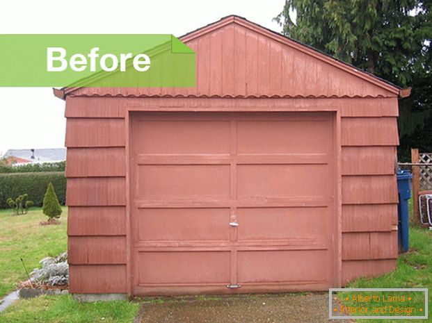 Garage avant rénovation