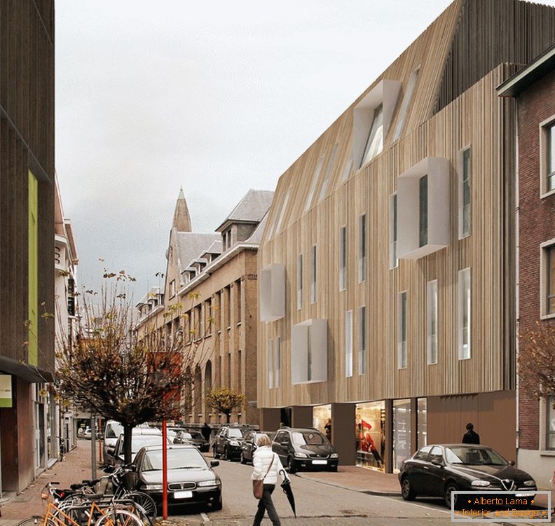 A2o Architecten, rénovation de la façade du bâtiment public en Belgique