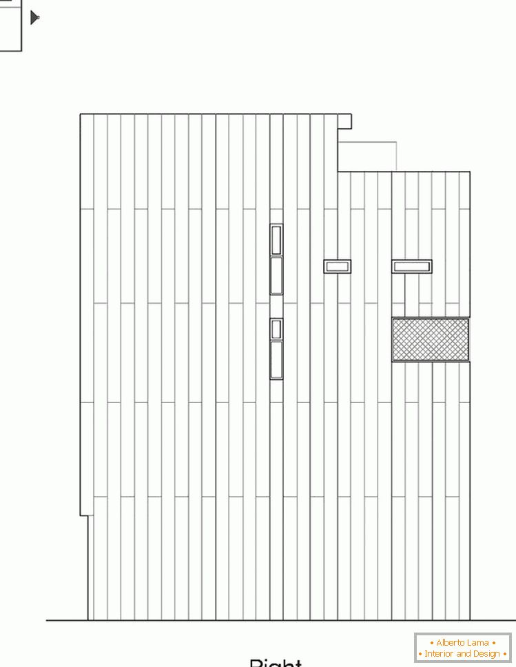 Projet de la façade d'une maison compacte