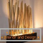 Lampe de tronc de bambou