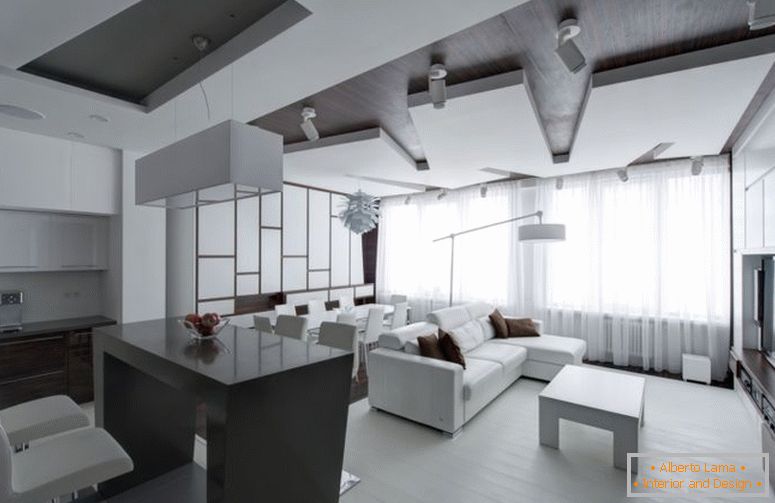 Salon noir et blanc - 55 photos de solutions de salon