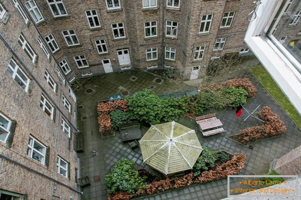 Appartement design d'intérieur 56 m2. dans le vieux quartier de Copenhague