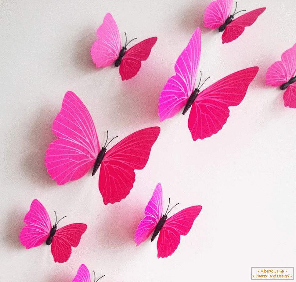 Attacher des papillons avec des épingles