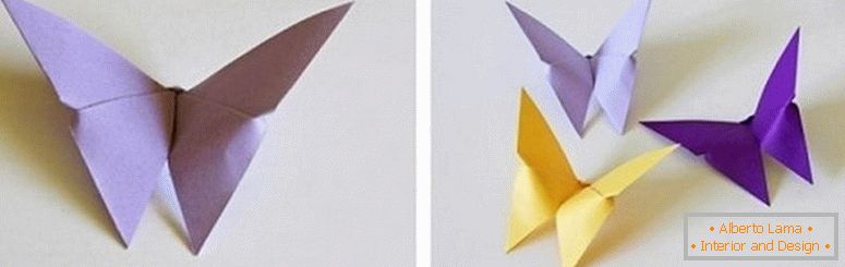 Papillons d'origami