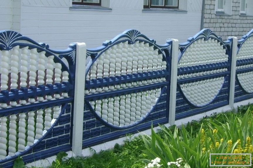 Belle clôture en béton