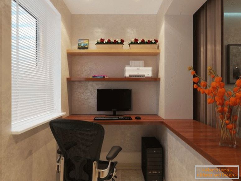 Conception de balcons à l'extérieur et à l'intérieur: