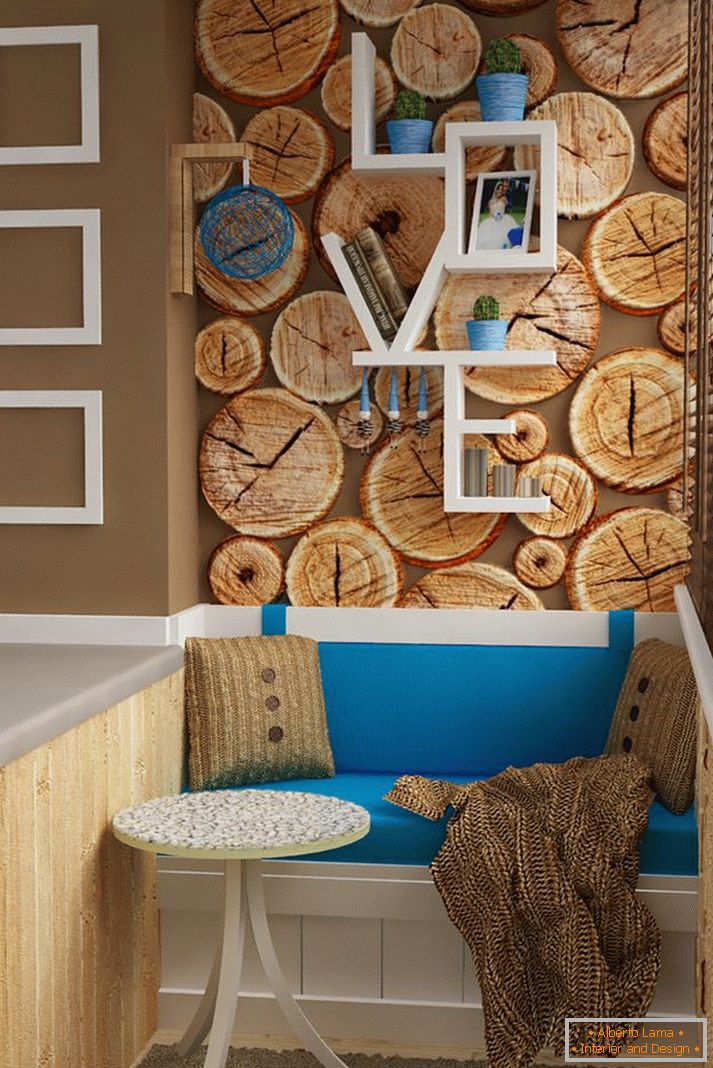 Conception de balcons à l'extérieur et à l'intérieur: