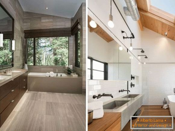 Salle de bain au design moderne dans un style asiatique