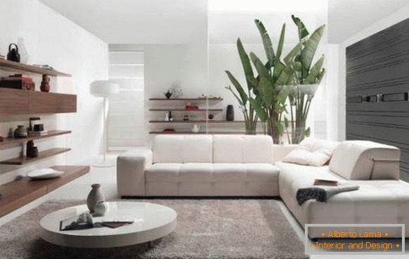 Le style du minimalisme à l'intérieur d'une maison privée