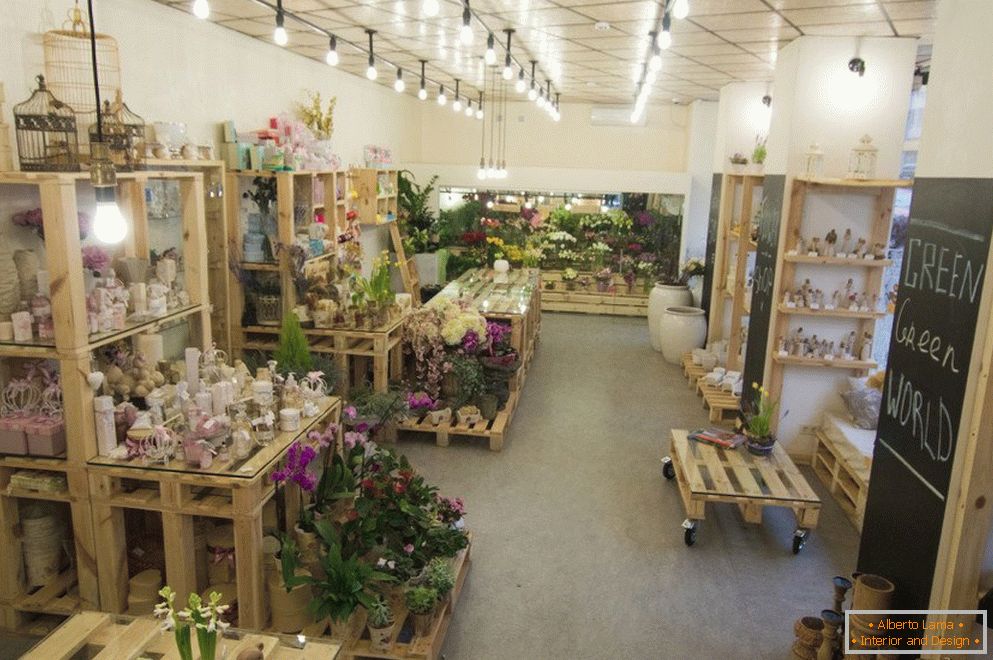 Conception de magasin de fleurs