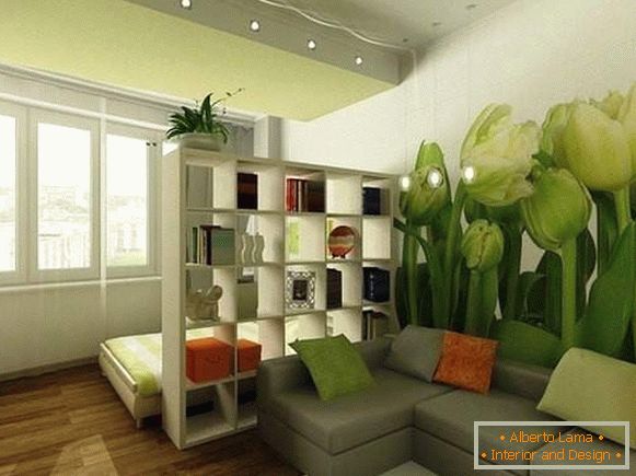 design d'intérieur d'un petit appartement d'une pièce, photo 17