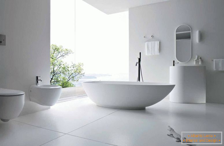 white-scheme-wonderful-salle de bain design-ideas