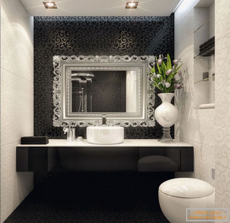 beau-design-intérieur-de-petite-chambre-avec-noir-et-blanc-décoration-aussi-lampes