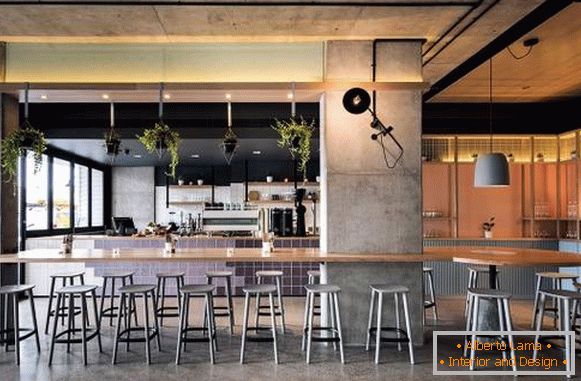 Bar à café intérieur Blackwood Pantry dans un style loft moderne