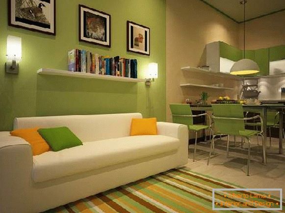 cuisine design 13 m² avec un canapé, photo 22