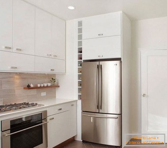 conception d'une petite cuisine avec réfrigérateur, photo 33