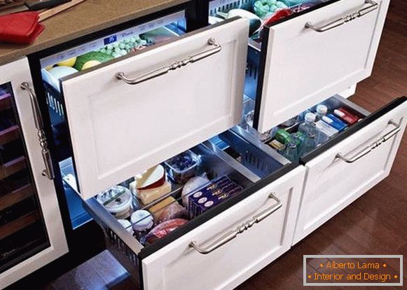 conception d'une petite cuisine avec réfrigérateur, photo 35