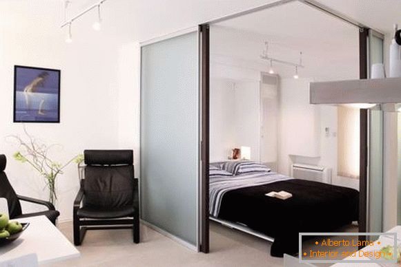 Espace dans le design moderne d'un appartement d'une pièce