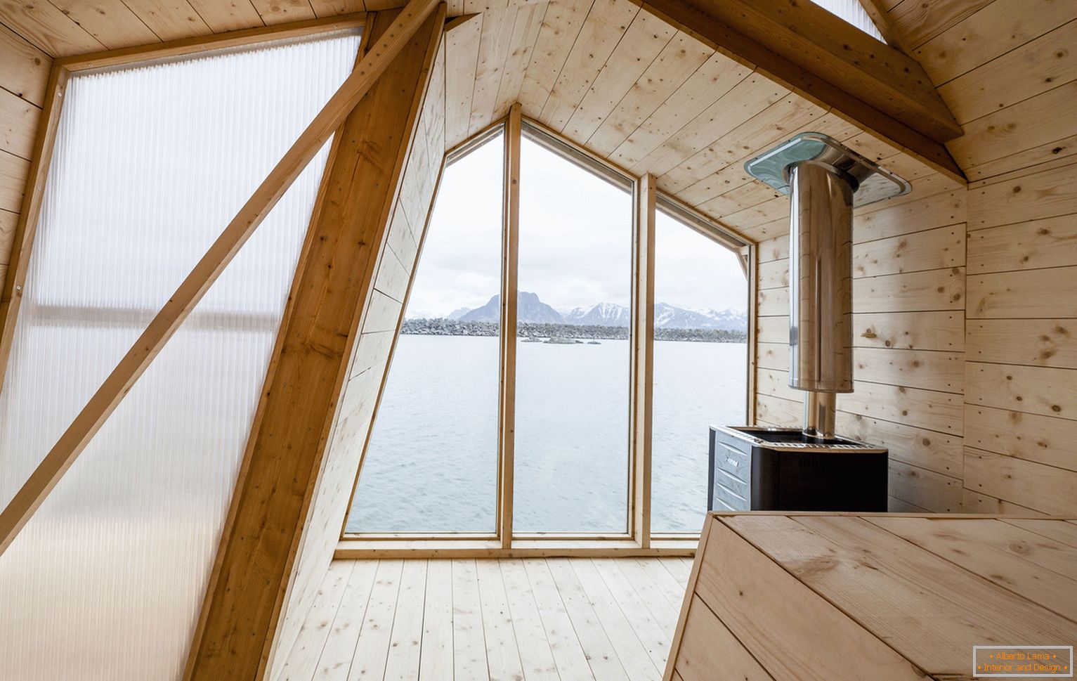Conception d'un pavillon de pêche en Norvège