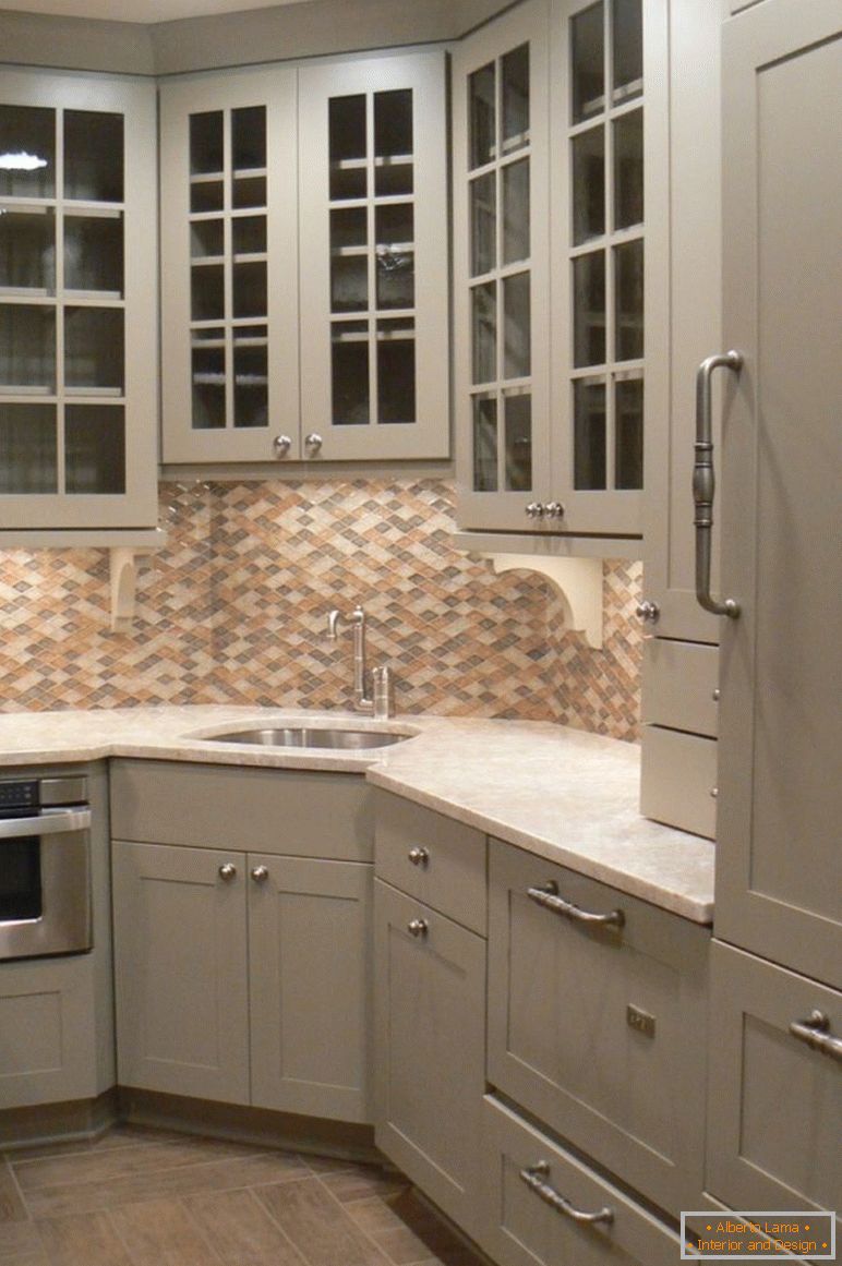 contemporain-gris-cuisine-armoires-de-rangement-plus-beau-coin-évier-design-avec-mosaïque-dosseret-carreau