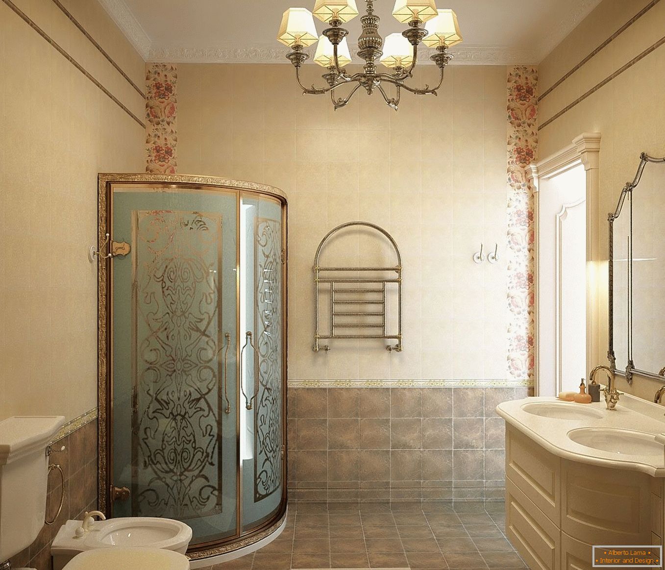 Salle de bain en style classique
