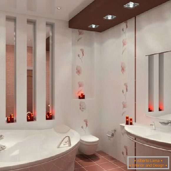 conception des salles de bain, combinée à une photo de toilette, photo 1