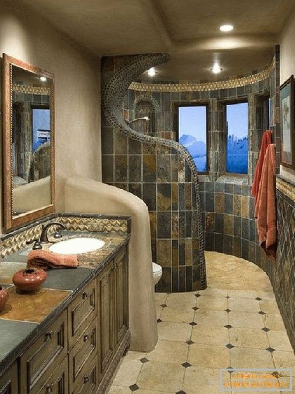 design de salle de bain combiné avec toilettes, photo 20