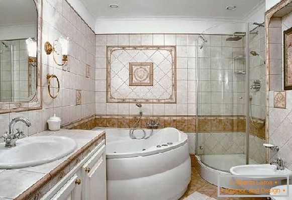 design de salle de bain combiné avec toilette, photo 30