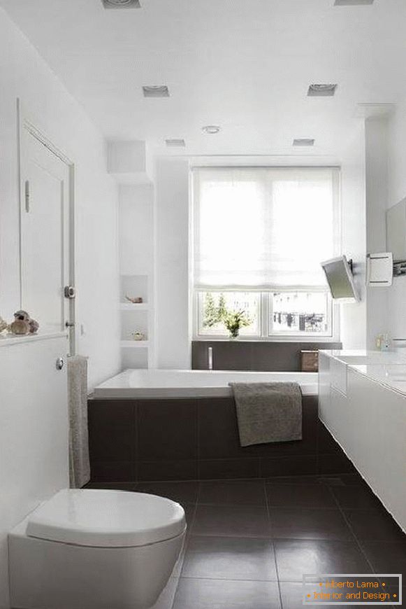 design de salle de bain combiné avec toilette, photo 39