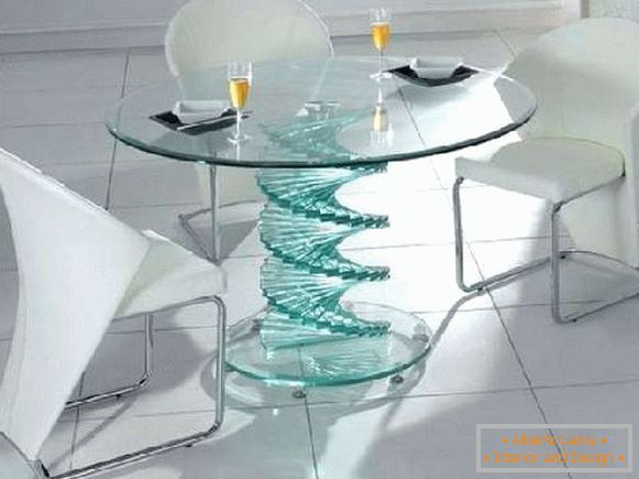 tables design en verre, photo 9