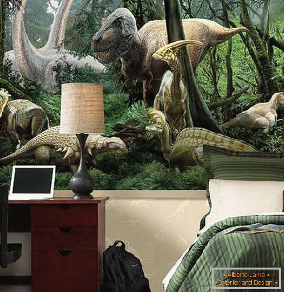 Papiers peints de dinosaures dans une pépinière, photo 45