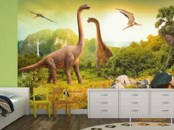 Papiers peints de dinosaures dans une crèche, photo 46