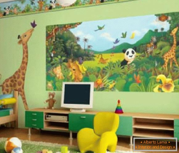 Papiers peints d'une chambre d'enfants pour garçons et filles, photo 50
