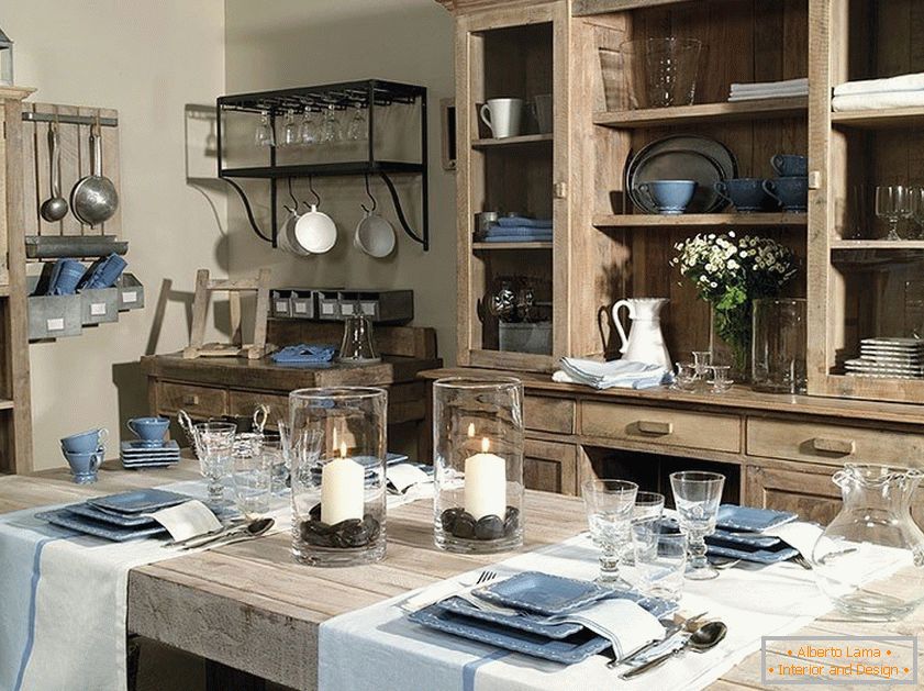 Décor pour la cuisine dans le style provençal