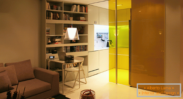 Style futuriste à l'intérieur de l'appartement