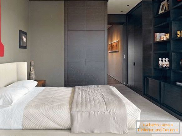 Design de chambre élégant avec armoire avec mobilier intégré