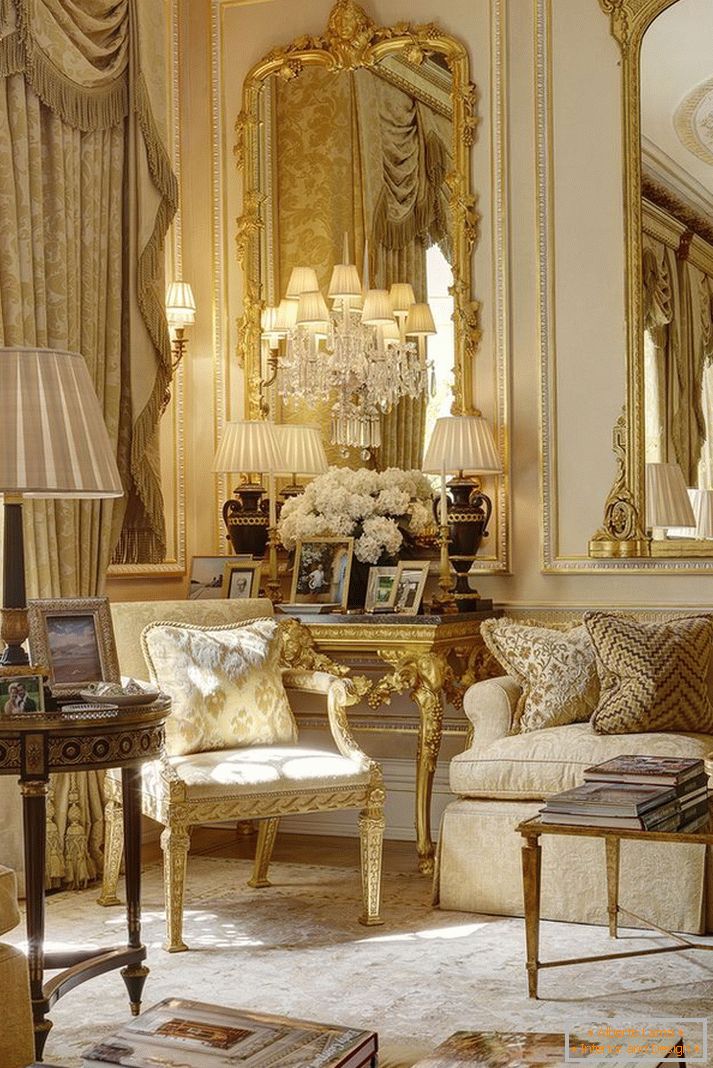 Salon baroque - 75 photos au design insolite