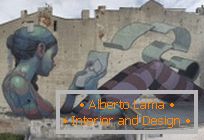 Graffiti grandiose d'un jeune espagnol Aryz