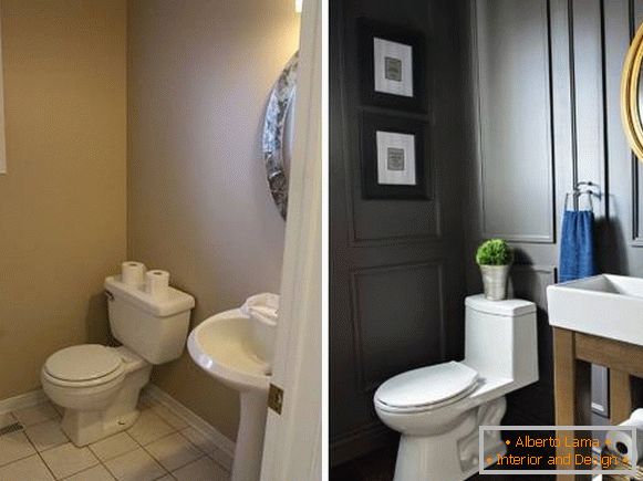 Design élégant d'une salle de bain dans une maison privée
